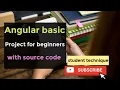 angular project for beginners with source code use of rapid API student technique