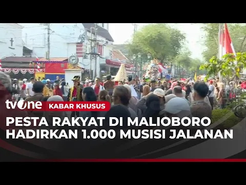 Pawai Bregodo Meriahkan Pesta Rakyat di Malioboro