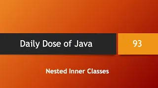 Daily Dose of Java -