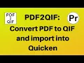 Download Lagu Convert PDF to QIF and import into Quicken (PDF2QIF Windows)