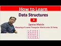 Sparse Matrix Lower Triangular Sparse Matrix Mapping