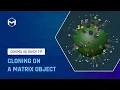 105 Cloning on a Matrix Object in Cinema 4D