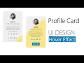 How to Make Profile Card using HTML and CSS - UI Design csPoint web designing tutorials