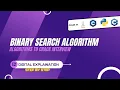 Binary Search Algorithm E2 Digital Way Step-by-Step Algorithms to Crack Interview Tutorial