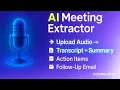 Beginner AI Full Stack Project Build an AI Meeting Summarizer App with Whisper GPT-4 React Flask