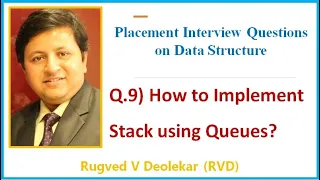 DS Question 9 How to Implement Stack using Queues