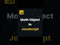 Math object in javascript