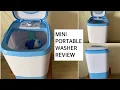 MINI PORTABLE WASHING MACHINES REVIEW MINI WASHER WITH SPIN FOR A BEDSITTER OR SMALL HOUSE