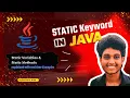 Java Static Keyword Explained in Telugu Static Variables Methods Examples