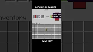 How to make a Latvia flag in Minecraft