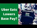 Uber Eats Low Base Fares and Big Tips