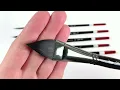 Review & Demo - ZenArt Supplies "Black Tulip" Watercolor Brush Set 🎨 (VEGAN brushes!)