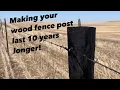 Make your wood fence post last longer