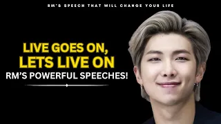 Kim Namjoon s Speech That Will Motivate You to Never Give Up RM Of BTS Powerful Message