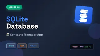 Tauri SQLite Database Tutorial - Build a Contacts Manager App React Rust