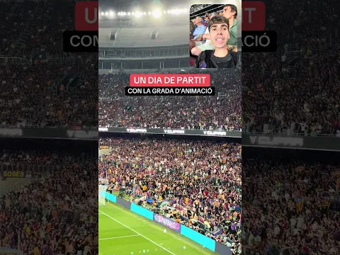 UN DIA DE PARTIT CON LA GRADA DE ANIMACIO