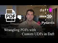 Wrangle PDFs with Custom User Defined Functions UDF in Daft