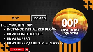 OOP Instance Initializer Block Concept in OOP java Lecture 13