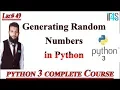 Python Tutorial in Urdu Hindi How to Generate Random Numbers in Python - Generate any number
