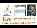 JList Create list in java