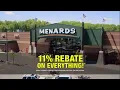 Menards - 11 Rebate on Everything Spanish Variant