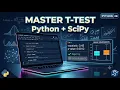 How to Perform T-Test in Python SciPy Statistics Tutorial for Beginners Python 28