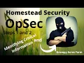 Homestead Security - OpSec Steps 1 and 2 Identify Critical Information and Threats