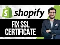 How to Fix SSL Certificate Issues in Shopify