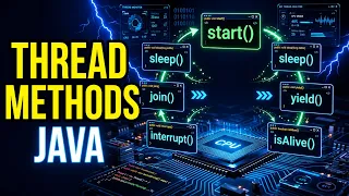 Thread Methods in Java start sleep join yield interrupt Explained
