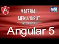 How to use Angular Material Menu Input for Angular5