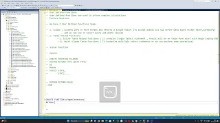 27 SQL Server - User Defined Functions UDF