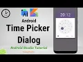 TimePickerDialog - Android Studio Tutorial Time Picker Using Kotlin in Android Studio