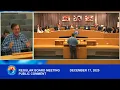 December 17 2025 - 10am Regular Board Meeting Including Closed Session