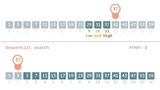 binary search vs sequential search