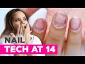 A Teenager with the Worst Nails Ever Watch Me Fix Them E-file Manicure