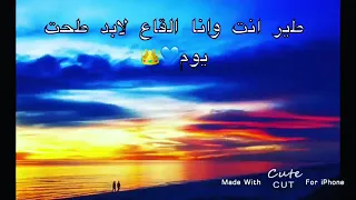 طير انت وانا القاع لابد طحت يوم 