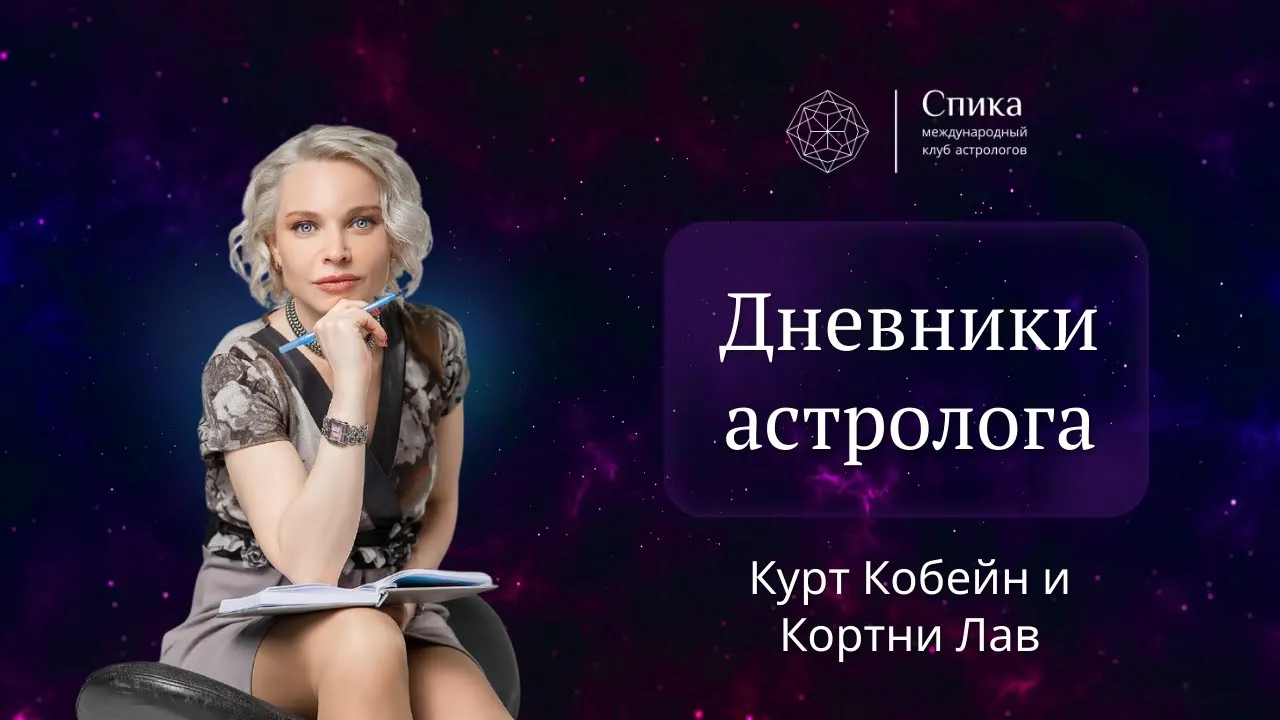 Дневники астролога. Анализ синастрии Курта Кобейна и Кортни Лав. Лектор - Анна Гарсия.