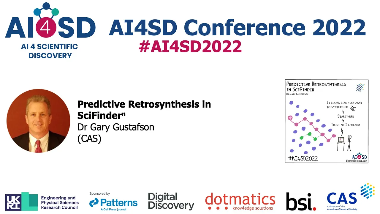 AI4SD2022: Predictive Retrosynthesis in SciFinder-n – Dr Gary Gustafson