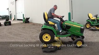 X700 Series Auto-Connect Mower Deck Install and Removal