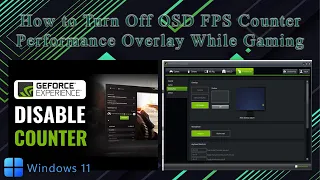 How to Turn Off OSD FPS Counter Performance Overlay While Gaming 2026 Windows 11