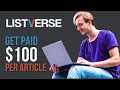 How to earn money from Listverse writing articles TOP 10 Lists 2025 Review
