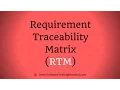 Requirements Traceability Matrix RTM In Software Testing