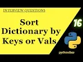 Sort Dictionary By Keys or Values Sort Dict pythonvibes -