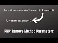 PHP Trick To Remove Method Parameters with Setters