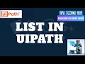 UiPath Tutorial 04 - Initializing List and and Declaring List Variable Adding Removing others