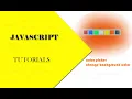 color picker change background color using javascript