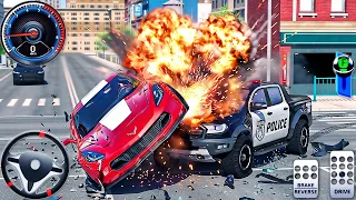 real police cars duty simulator 3d us cop car chase driving android gameplay