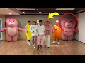 Lagu [SUB][PRANK] Kpop Idols didn't see that coming: Twin Giant Pink Statue Prank. (ft. P1Harmony)