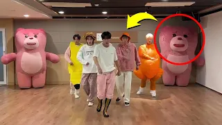 Download [SUB][PRANK] Kpop Idols didn't see that coming: Twin Giant Pink Statue Prank. (ft. P1Harmony) MP3