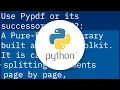 Merge PDF files